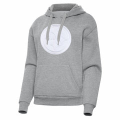 Pittsburgh Steelers Antigua Women's Victory Pullover Hoodie - Heather Gray Hoodies