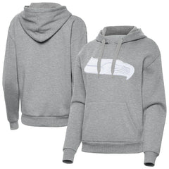 Seattle Seahawks Antigua Women's Victory Pullover Hoodie - Heather Gray Hoodies