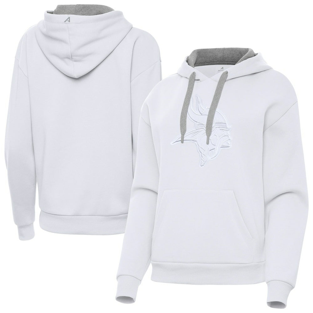 Minnesota Vikings Antigua Women's Victory Pullover Hoodie - White Hoodies