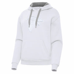 Atlanta Falcons Antigua Women's Victory Pullover Hoodie - White Hoodies