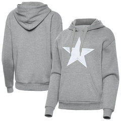 Dallas Cowboys Antigua Women's Victory Pullover Hoodie - Heather Gray Hoodies