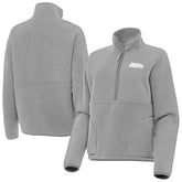 Seattle Seahawks Antigua Women's Figure Half-Zip Sweatshirt - Gray Sweatshirts