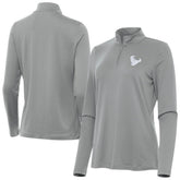 Houston Texans Antigua Women's Reprocess Quarter-Zip Top - Gray Tops