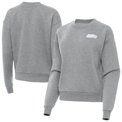 Seattle Seahawks Antigua Women's Victory Crew Pullover Sweatshirt - Heather Gray Pullover