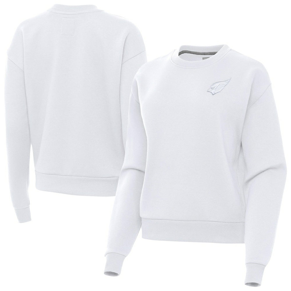 Arizona Cardinals Antigua Women's Victory Crew Pullover Sweatshirt - White Pullover