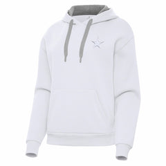 Dallas Cowboys Antigua Women's Victory Pullover Hoodie - White Hoodies