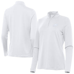 Philadelphia Eagles Antigua Women's Reprocess Quarter-Zip Top - White Tops