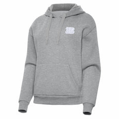 Cincinnati Bengals Antigua Women's Victory Pullover Hoodie - Heather Gray Hoodies