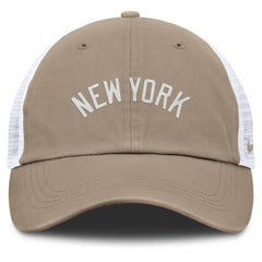 New York Yankees Nike Unisex Mother's Day Club Trucker Adjustable Hat - Khaki/White Hats
