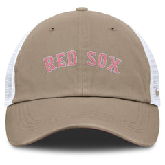 Boston Red Sox Nike Unisex Mother's Day Club Trucker Adjustable Hat - Khaki/White Hats