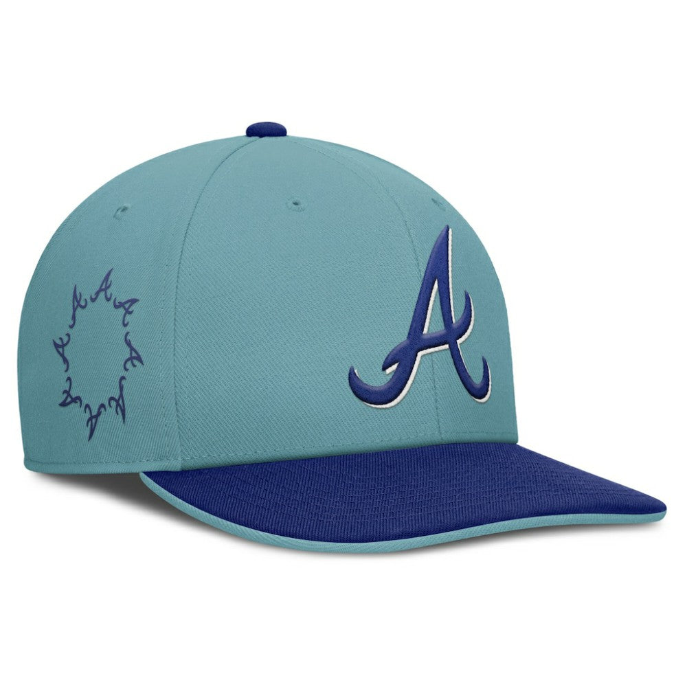 Atlanta Braves Nike Father's Day Pro Performance Snapback Hat - Turquoise Hats