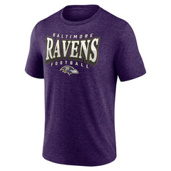 Baltimore Ravens Purple Divided Warp Tri-Blend T-Shirt