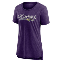 Baltimore Ravens Women's Original Play Tri-Blend T-Shirt - Purple T-shirts