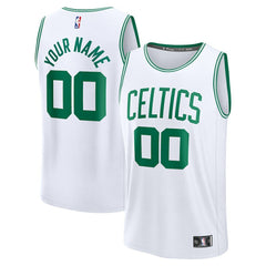 Boston Celtics Youth Fast Break Custom Replica Jersey White Association Edition - Fanatics