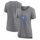 Detroit Lions Women's Vintage Graphic Tri-Blend Scoop Neck T-Shirt - Gray T-shirts