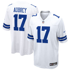Brandon Aubrey Dallas Cowboys Game Jersey - White Jerseys