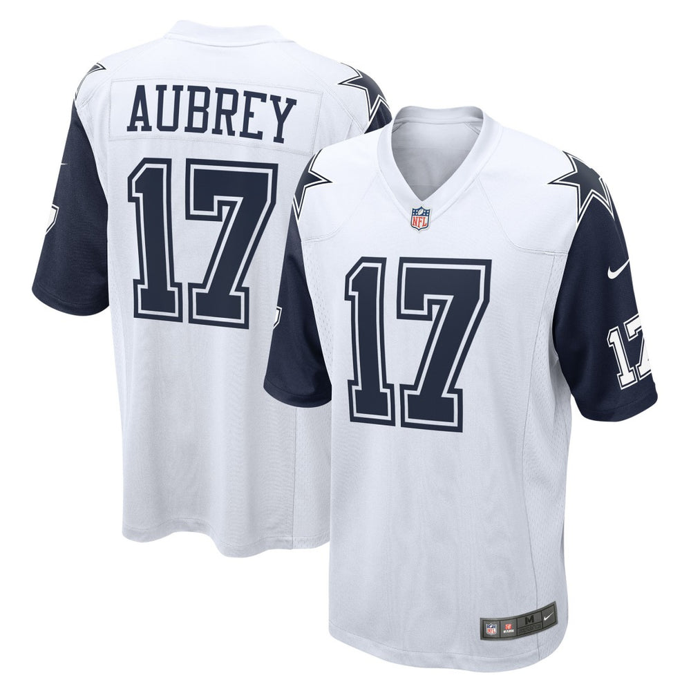 Brandon Aubrey Dallas Cowboys Alternate Game Team Jersey - White Jerseys