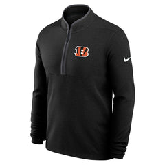 Cincinnati Bengals Lightweight Victory Dri-FIT Half-Zip Pullover - Black Pullover