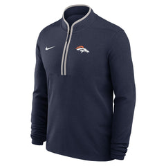 Denver Broncos Lightweight Victory Dri-FIT Half-Zip Pullover - Navy Pullover