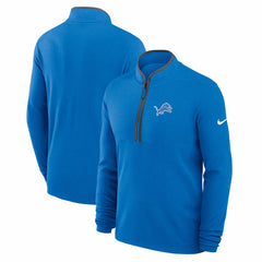 Detroit Lions Lightweight Victory Dri-FIT Half-Zip Pullover - Blue Pullover