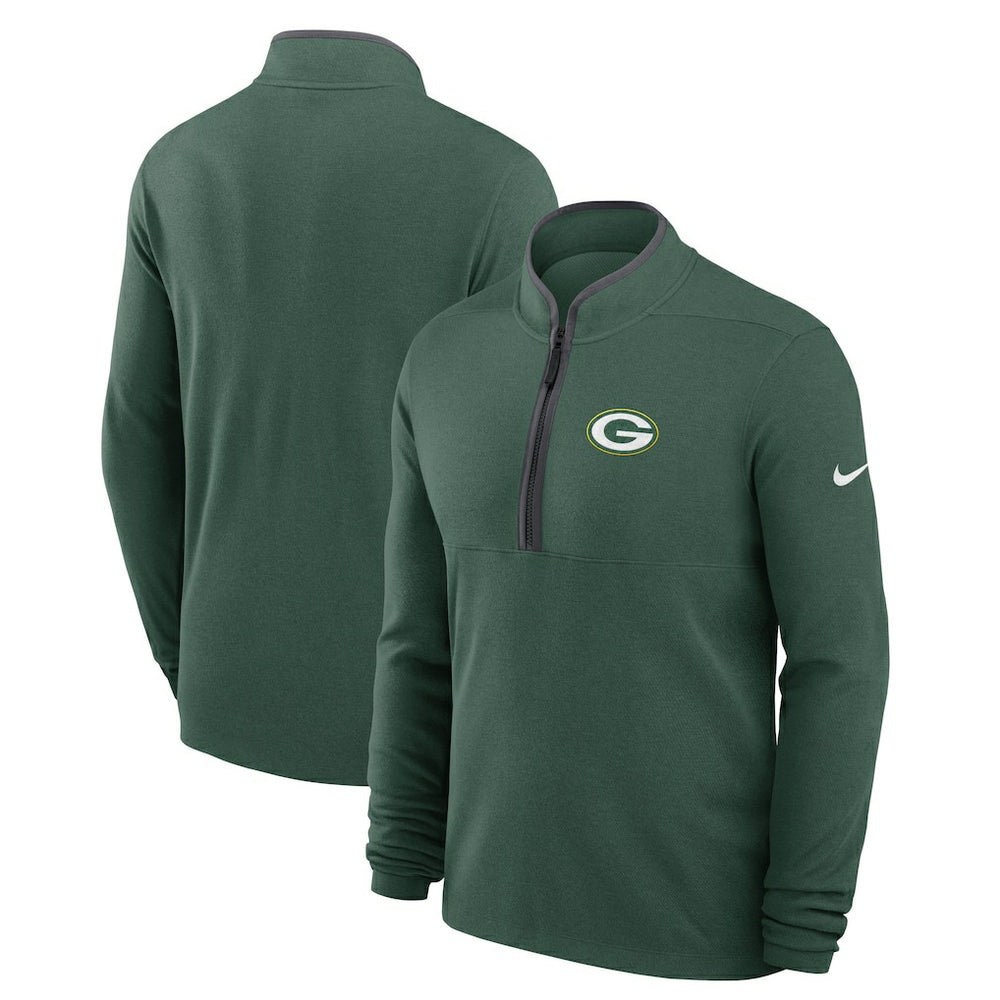 Green Bay Packers Lightweight Victory Dri-FIT Half-Zip Pullover - Green Pullover