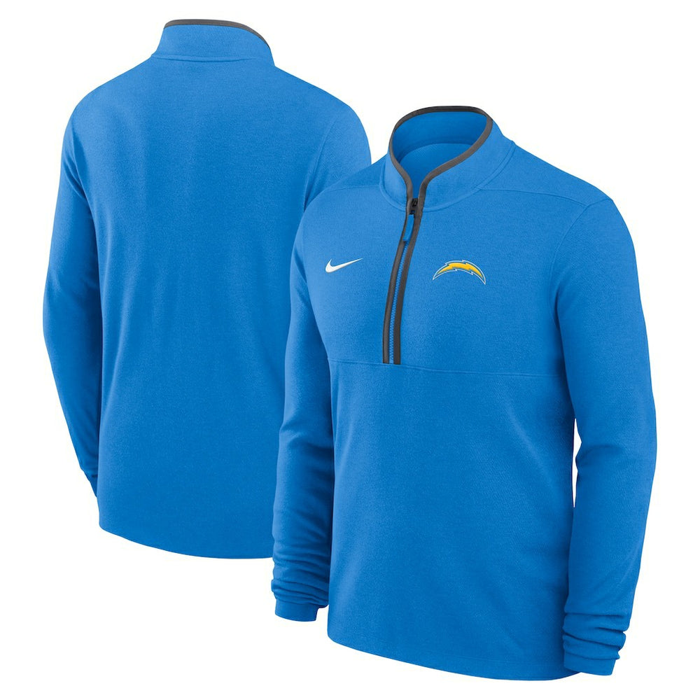 Los Angeles Chargers Lightweight Victory Dri-FIT Half-Zip Pullover - Powder Blue Pullover