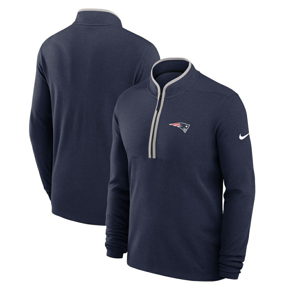 New England Patriots Lightweight Victory Dri-FIT Half-Zip Pullover - Navy Pullover