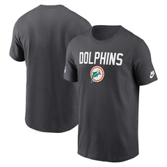 Miami Dolphins Alt Pack Onside Conversion Performance T-Shirt - Anthracite T-shirts