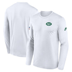 New York Jets Legend Small Logo Dri-FIT Long Sleeve T-Shirt - White T-shirts