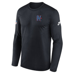 Houston Texans Legend Small Logo Dri-FIT Long Sleeve T-Shirt - Navy T-shirts