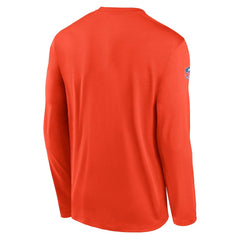 Cleveland Browns Legend Small Logo Dri-FIT Long Sleeve T-Shirt - Orange T-shirts