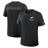 Philadelphia Eagles 2025 NFL Crucial Catch Tri-Blend Dri-FIT T-Shirt - Black T-shirts