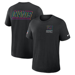 New York Giants 2025 NFL Crucial Catch Tri-Blend Dri-FIT T-Shirt - Black T-shirts