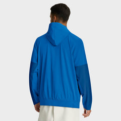 Detroit Lions Sideline Anorak Half-Zip Hoodie Jacket - Blue Hoodies