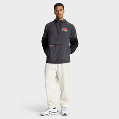 Cleveland Browns Sideline Anorak Half-Zip Hoodie Jacket - Anthracite Hoodies