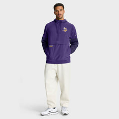 Minnesota Vikings Sideline Anorak Half-Zip Hoodie Jacket - Purple Hoodies
