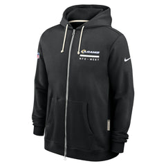 Los Angeles Rams Sideline Standard Issue Utility Player Dri-FIT Full-Zip Hoodie - Black Hoodies