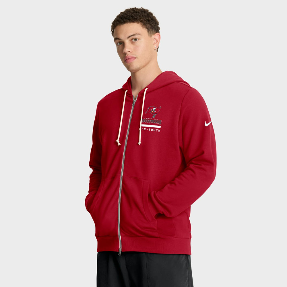 Tampa Bay Buccaneers Sideline Standard Issue Utility Player Dri-FIT Full-Zip Hoodie - Red Hoodies