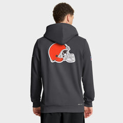 Cleveland Browns Sideline Standard Issue Utility Player Dri-FIT Full-Zip Hoodie - Anthracite Hoodies