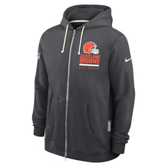 Cleveland Browns Sideline Standard Issue Utility Player Dri-FIT Full-Zip Hoodie - Anthracite Hoodies