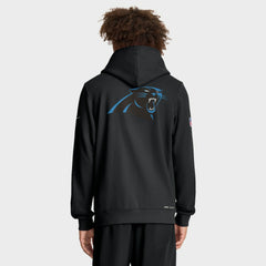 Carolina Panthers Sideline Standard Issue Utility Player Dri-FIT Full-Zip Hoodie - Black Hoodies