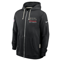 Atlanta Falcons Sideline Standard Issue Utility Player Dri-FIT Full-Zip Hoodie - Black Hoodies