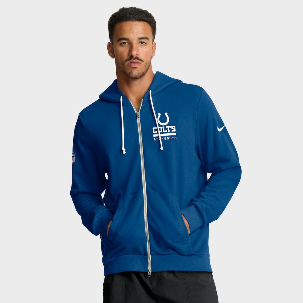 Indianapolis Colts Sideline Standard Issue Utility Player Dri-FIT Full-Zip Hoodie - Royal Hoodies