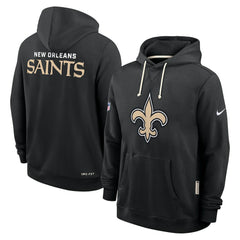 New Orleans Saints Sideline Standard Issue Initial Home Dri-FIT Hoodie - Black Hoodies