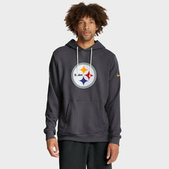 Pittsburgh Steelers Sideline Standard Issue Initial Home Dri-FIT Hoodie - Anthracite Hoodies