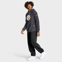 Pittsburgh Steelers Sideline Standard Issue Initial Home Dri-FIT Hoodie - Anthracite Hoodies