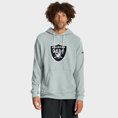 Las Vegas Raiders Sideline Standard Issue Initial Home Dri-FIT Hoodie - Silver Hoodies
