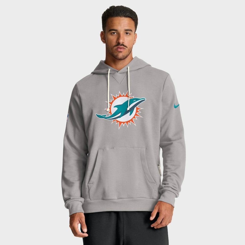 Miami Dolphins Sideline Standard Issue Initial Home Dri-FIT Hoodie - Charcoal Hoodies