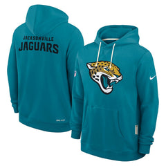 Jacksonville Jaguars Sideline Standard Issue Initial Home Dri-FIT Hoodie - Teal Hoodies