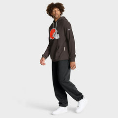 Cleveland Browns Sideline Standard Issue Initial Home Dri-FIT Hoodie - Brown Hoodies